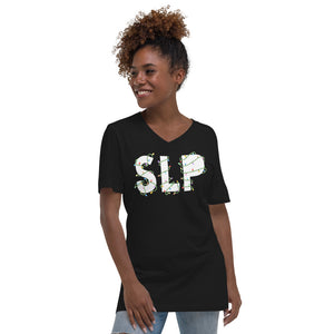 SLP Lights Unisex Short Sleeve V-Neck T-Shirt